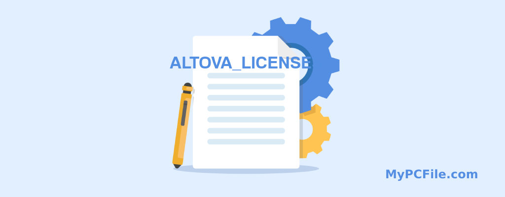 ALTOVA_LICENSES File Editor