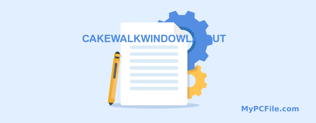 CAKEWALKWINDOWLAYOUT File Editor