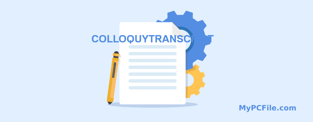COLLOQUYTRANSCRIPT File Editor