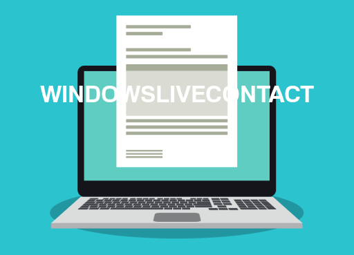 WINDOWSLIVECONTACT File Opener